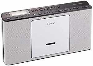 ソニー SONY CDラジオ ZS-E80 : FM/AM/ワイドFM対応 語学学習用機能搭載 ホワイト ZS-E80 W（中古品）