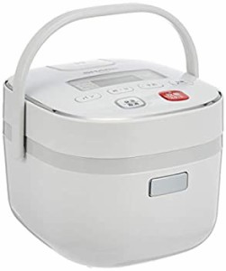 シャープ マイコンジャー炊飯器 ホワイト KS-C5L-W（中古品）