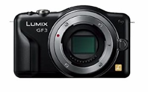 パナソニック ミラーレス一眼カメラ LUMIX GF3 ボディ エスプリブラック DMC-GF3-K（中古品）