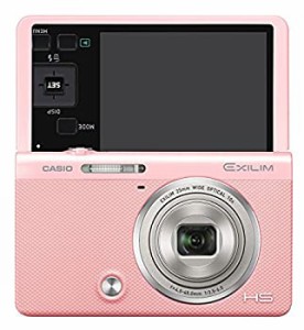 CASIO デジタルカメラ EXILIM EX-ZR70PK 「自分撮りチルト液晶」 「メイクアップ&セルフィーアート」 EXZR70 ピンク（中古品）
