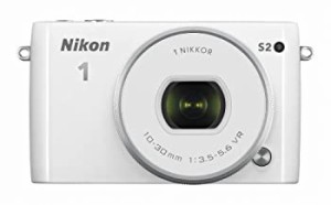 Nikon ミラーレス一眼 Nikon1 S2 標準パワーズームレンズキット ホワイト S2PLKWH（中古品）