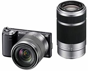 ソニー SONY ミラーレス一眼カメラ α NEX-5N ダブルズームレンズキット ブラック NEX-5NY/B（中古品）