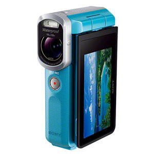 ソニー メモリースティックマイクロ/マイクロSD対応 10m防水・防塵・衝撃フルハイビジョンビデオカメラ(ブルー) HDR-GW66V(L)（中古品）