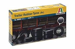 イタレリ 1/24 トレーラー用ゴムタイヤセット(8本) プラモデル IT3890（中古品）