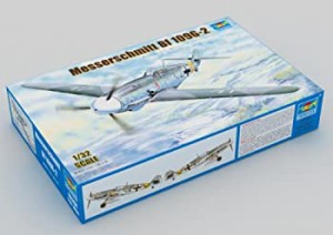 トランペッター 1/32 ドイツ軍 メッサーシュミット Bf109G-2 プラモデル（中古品）