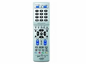 JVCケンウッド ビクター TV/DVD/ビデオ/ケーブルTV/デジタルCSチューナー用リモートコントローラーシルバー RM-A610-S（中古品）