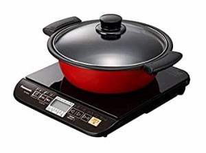 パナソニック IH調理器 鍋付き ブラック KZ-PG33-K（中古品）