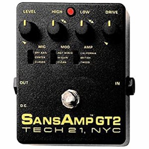 TECH 21 GT2 サンズアンプ SansAmpギター用アナログアンプシミュレーター & オーバードライブ/ディストーション（中古品）