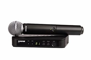 SHURE ワイヤレスマイク BLX ハンドヘルド型 ワイヤレスシステム SM58 ハンドヘルドマイク BLX24/SM58（中古品）