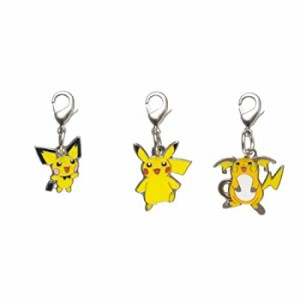 ポケモンセンターオリジナル 全国ずかんメタルチャーム172 025 026（中古品）