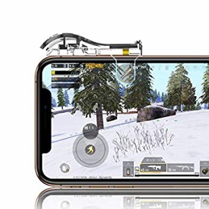 【二代目透明】 荒野行動 PUBG Mobile コントローラー 射撃ボタン ゲームパッド 感応式 優れたゲーム体験 視線が遮らない エイムアシスト