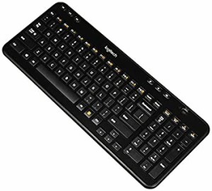 Logitech ワイヤレス キーボード K360 グロッシーブラック Glossy Black(US配列)（中古品）