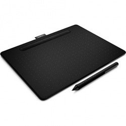 WACOM Wacom Intuos Medium ワイヤレス ブラック/ペンタブレット CTL-6100WL/K0（中古品）