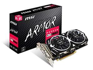 MSI Radeon RX 570 ARMOR 8G グラフィックスボード VD6851（中古品）