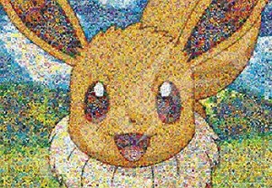500ピース ジグソーパズル ポケットモンスター ポケモンモザイクアートR -イーブイ-(50x75cm)（中古品）