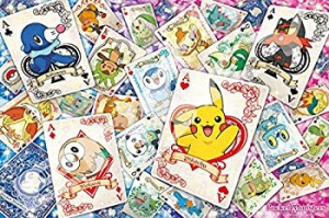 1000ピース ジグソーパズル ポケットモンスター　ポケモントランプアート(50x75cm)（中古品）