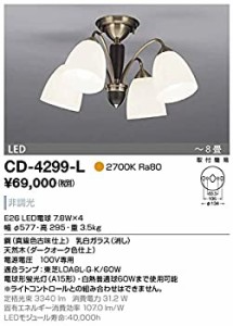 洋風シャンデリア~6畳【LED電球】 CD-4299-L（中古品）