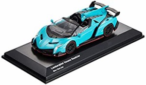 ブンカオリジナル 1/64スケールミニカーシリーズ ランボルギーニ ヴェネーノロードスター ブルー 完成品（中古品）