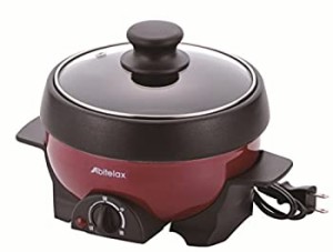 Abitelax Electric Miniplate Grill Pot Red / Black APN-16G-R [並行輸入品]（中古品）