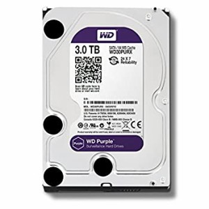 WD HDD 内蔵ハードディスク 3.5インチ 3TB WD Purple 監視カメラ用 WD30PURX IntelliPower（中古品）