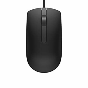 Dell MS116 - Mouse - optical - 3 buttons - wired - USB - black - for Inspiron 24 3459  Vostro 3905（中古品）