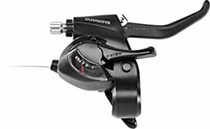 SHIMANO(シマノ) ST-EF41 6スピード シフト/ブレーキレバー (右レバー) ブラック ESTEF41R6AL（中古品）