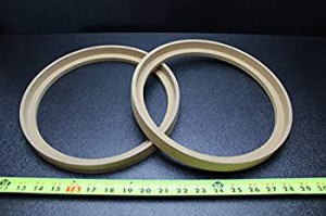 MDF スピーカーリングスペーサー 10インチ ベゼルウッド 1インチ ファイバーグラスエンクロージャー RING-10BZ（中古品）