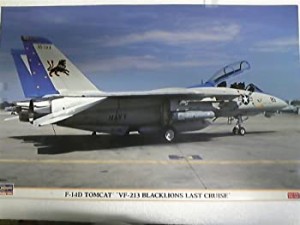 ハセガワ　1/48スケール　F-14D　トムキャット　VF-213　ブラックライオンズ　ラストクルーズ（中古品）