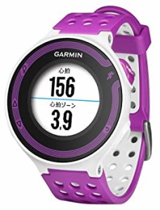 GARMIN(ガーミン) ランニングGPS ForeAthlete 220J ホワイト/バイオレット Bluetooth対応  114766（中古品）