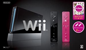 Wii本体(クロ) Wiiリモコンプラス2個、Wiiパーティ同梱 【メーカー生産終了】（中古品）