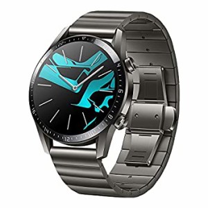 HUAWEI Watch GT2 46mm Elite/チタングレー /スマートウォッチ/長時間バッテリー/音楽保存・再生（中古品）