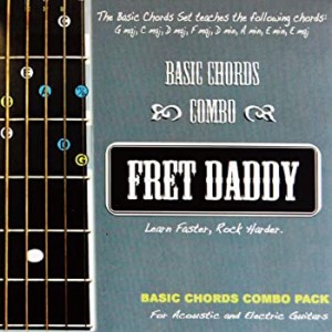 Fret Daddy フレットダディ コード教則シール エレキ/アコースティックギター用 The Basic Chords（中古品）