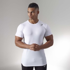 GymShark ジムシャーク ARK Tシャツ? 白【White】 メーカー直輸入品! Lサイズ