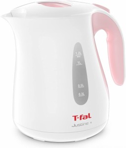 送料無料　T-FAL 電気ケトル ジャスティン プラス490 シュガーピンク 1.2L  KO4907JP