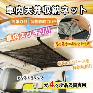 車 天井収納ネット ルーフネット カーゴネット ラゲッジネット 荷物ネット アウトドア