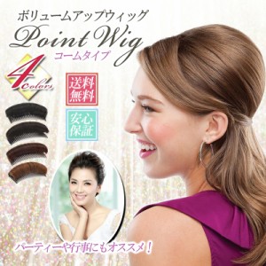 ウィッグ 頭頂部ウィッグ ヘアピン ヘアアクセサリー ヘアピース 和装 ボリュームアップ ナチュラル