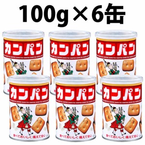 三立製菓 カンパン 缶入り 100g 6缶 入り 氷砂糖入り 三立 サンリツ SANRITSU かんぱん 乾パン 非常食 保存食 防災グッズ 防災用品 備蓄