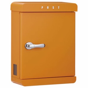 美濃クラフト 郵便ポスト PAST パスト PAST-GO ゴールドオレンジ色 鍵付き