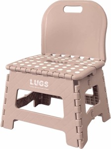 ILC LUGS 背もたれ付コンパクトチェア ピンク アウトドア ピクニック BBQ 花見 こども 敬老の日 