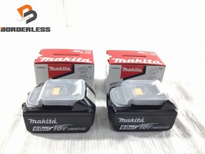 ☆未使用品2個セット☆makita マキタ 18V 6.0Ah 純正 リチウムイオンバッテリー BL1860B 残量表示付 リチウムイオン電池 蓄電池