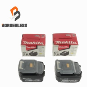 ☆未使用品2個セット☆ makita マキタ 14V 6.0Ah 純正リチウムイオンバッテリー BL1460B 残量表示付 蓄電池 雪マーク