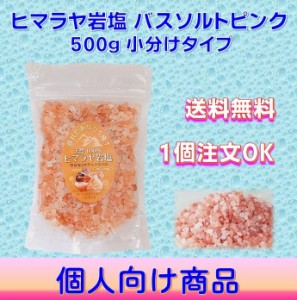 ヒマラヤ岩塩 バスソルト500ｇ お試し ピンクソルト 使用分ずつ小分け