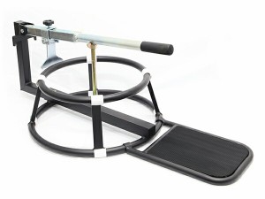 バイク用 ビードブレーカー 手動式 タイヤチェンジャー 16〜21インチ対応 タイヤ交換 タイヤ組付け 調整可能 ロングレバー 工具