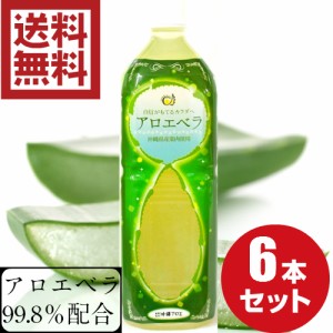 アロエベラジュース ゲル入り1L 6本セット 沖縄県産 アロエベラ 葉肉使用 アロエジュース アロエドリンク 国産 アロエ アロエベラエキス 