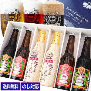 ビール ギフト クラフトビール 飲み比べ 世界一金賞受賞入り 6本飲み比べ セット 世界一に輝いたスワンレイクビールの詰め合わせ ビール