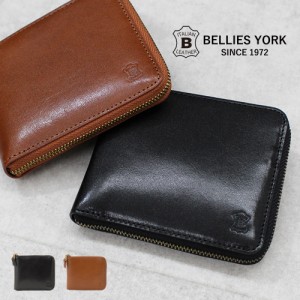 公式 BELLIES YORK ベリーズヨーク 二つ折り財布 牛革 イタリアンレザー BYHL9983