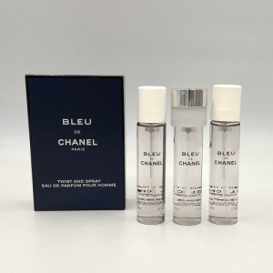 CHANEL シャネル ブルードゥシャネル リフィル EDP オードパルファム  20ml×3 メンズ 香水