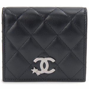 CHANEL シャネル 二つ折り財布 AP3726 B14929 94305 マトラッセ ラムスキン