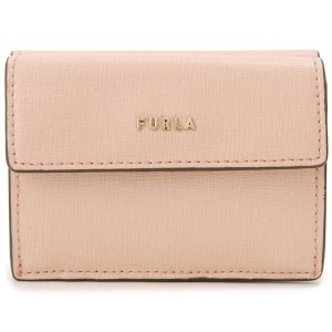 訳あり　正面左上に汚れあり　FURLA フルラ 財布 三つ折り財布 レディース ペスカ ピンク PCY9UNO B30 1086 バビロン