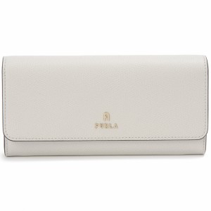 訳あり　手前側カード入れ下部分に汚れあり　FURLA フルラ 長財布 レディース ホワイト WP00317 ARE 1704 CAMELIA